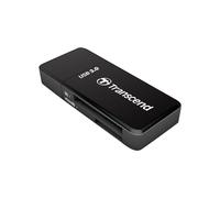 Transcend RDF5 Lecteur Carte Mémoire USB 3.2 Gen 1 Type-A Noir - Compatible SDXC/SDHC/MicroSDXC/MicroSDHC, 24x8.9x56mm, Windows/macOS/Linux