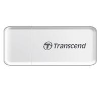 Transcend RDF5 Lecteur de Cartes Multifonction avec Emplacements SD et microSD et Connecteur USB USB 3.1 Gen 1, Blanc - TS-RDF5W