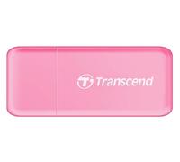 Transcend RDF5 Lecteur de cartes multifonction avec emplacements SD et microSD et connecteur USB USB 3.1 Gen 1, Rose - TS-RDF5R