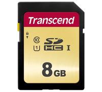 Transcend SDC500S Carte mémoire SDXC 8GB UHS-I, C10, U3, V30, 4K, Full HD, MLC, jusqu'à 95/50 MB/s (Idéal pour appareils photo reflex et caméscopes avancés) - TS8GSDC500S