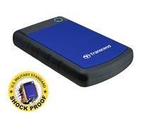 Transcend StoreJet 25H3B Disque dur externe robuste 2To interface USB Type-C USB 3.1 Gen 1 Bleu marine - TS2TSJ25H3B