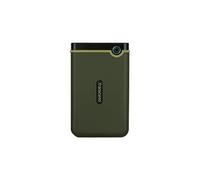 Transcend Disque dur externe StoreJet 25M3G 2 To USB-C USB 3.1 Robuste Vert bouton 1‑clic