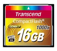 Transcend Transcend CompactFlash Card 1000x 16GB 16Go CompactFlash mémoire flash