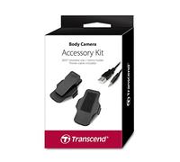 Transcend TS-DBK1 Kit d'accessoires pour Bodycam TS-32GDPB20A et TS32GPDB52A avec Clip Rotatif à 360° et Fermeture Velcro