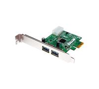 Transcend TS-PDU3 : Carte PCI-E USB 3.2 Gen 1 (3.1 Gen 1) 2 Ports Type A, 5Gbps, 69x80mm, pour PC (Windows 7, Vista, XP), Certifications CE, FCC, BSMI