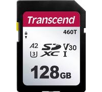 Transcend TS128GSDC460T-VS1 Carte SD au détail 128 GB convient pour des applications industrielles, compatible technologie 3D NAND