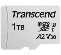 Transcend TS1TUSD300S-A Carte microSD au détail 1 TB UHS-I, Class 10, v30 Video Speed Class, A1 Application Performance Class, A2