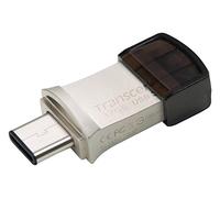 Mémoire supplémentaire USB pour smartphone/tablette Transcend JetFlash® 890 argent 32 GB USB 3.1 (2è gén.), USB-C®