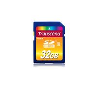 Transcend TS32GSDHC10 Carte Flash SDHC 32Go, Classe 10, Vitesse Lecture 30Mo/s, Mémoire NAND, Température -25°C à 85°C, 24x32x2.1mm