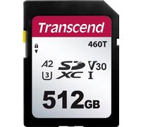 Transcend TS512GSDC460T-VS1 Carte SD au détail 512 GB convient pour des applications industrielles