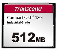 Transcend TS512MCF180I Carte CF 180I 512 Mo pour machine CNC de qualité industrielle