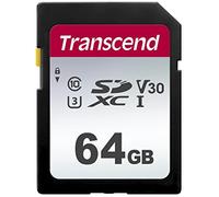 Transcend Carte mémoire flash 300S 64 Go SDXC UHS-I Class 10