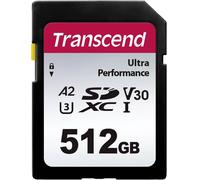 Transcend TS64GSDC340S Carte SDXC 512 GB A1 Application Performance Class, A2 Application Performance Class, v30 Video Speed Class, UHS-Class 3 résistance aux
