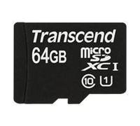 Carte microSDXC Transcend Premium 64 GB Class 10, UHS-I avec adaptateur SD