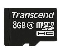 Transcend - TS8GUSDC4 - 8 Go Carte Mémoire - Micro SDHC - Classe 4 - Noir