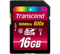 Transcend TS16GSDHC10U1 mémoire flash 16 Go SDHC MLC Classe 10