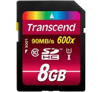 Transcend TS8GSDHC10U1 mémoire flash 8 Go SDHC MLC Classe 10