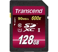 Carte mémoire flash TRANSCEND Ultimate series - 128 Go - UHS Class 1/Class10 - 600x - SDXC UHS-I
