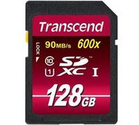 Transcend Carte mémoire flash SDXC Ultimate 128 Go UHS‑I U1 (Class 10) 600x