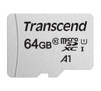 Transcend USD300S 64Go microSDXC Carte microSD C10, U1, A1 avec adaptateur SD - TS64GUSD300S-A