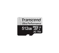 Transcend USD340S Carte mémoire microSDXC U3 V30 A2 avec Adaptateur, Vitesse jusqu'à 160/125 Mo/s pour Nintendo Switch, Steam Deck, Tablette et Smartphone TS512GUSD340S 512 Go