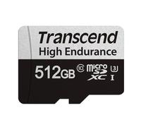 Transcend USD350V - Carte mémoire flash (adaptateur microSDXC vers SD inclus(e)) - 512 Go - UHS-I U3 / Class10 - microSDXC UHS-I