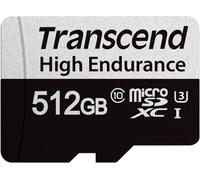 Transcend USD350V Carte microSD au détail 512 GB UHS-I, Class 10, v30 Video Speed Class