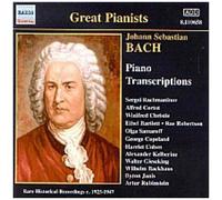 Transcriptions Pour Piano Par Backhaus, Cortot, Gieseking, Janis, Rubinstein - Enregistrements De 1925 À 1947