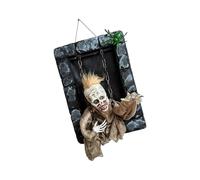 Transducteur de bruit automatique dynamique pour prisonnier ombragé avec globes LED à mouvement étrange pour l'intérieur Halloween garnitures fête affichage fenêtre