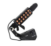 Transducteur de Micro de Guitare, Transducteur de 12 Trous Sonores Micro de Guitare avec Kit D'accordeur de tonalité de Volume pour Guitare Acoustique