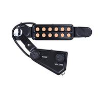 Transducteur magnétique 12 trous pour guitare acoustique avec câble de contrôle du volume de tonalité