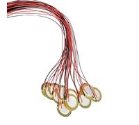 Transducteur Piézoélectrique 35 Mm - Capteur De Son Microphone De Contact, Pour Guitare Acoustique | Élément De Sonnerie Piézoélectrique En Laiton, Avec Câble, Épaisseur 25cm, 0.4mm, Pour Ukulél