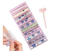 Transfer Foil Organizer Box - Ten Slot Storage Holder, Small Compact Unit, Protective Shell Cover, Easy Access Compartments | Perfect for Manicure Supplies Stickers Collectors Artists Mothers Girls