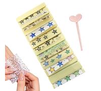 Transfer Foil Organizer Box - Ten Slot Storage Holder, Small Compact Unit, Protective Shell Cover, Easy Access Compartments | Perfect for Manicure Supplies Stickers Collectors Artists Mothers Girls