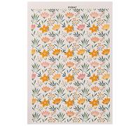 Transférer du papier pour l'argile, les s de sous-vitrage,Feuilles d'argile florale - Decques de fleurs à la main rustiques Papier de coloré soluble pour l'artisan