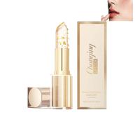 Transferproof Color Changing Lipstick,Gold Crystal Ph Lipstick Color Changing,Clear lipstick That Changes color,Long Lasting 24 Hours Moisturizing Glossy Shine Lip Gloss for Women (1pcs)
