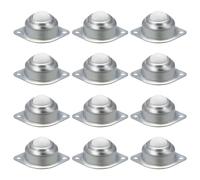 Transfert à Billes Roulettes,Tianher 12 pcs Roulettes de Transfert Billes à Rouleaux Meubles Fer avec Boules pour Transmission Fauteuil Roulant Systèmes d'alimentation Machines de Traitement