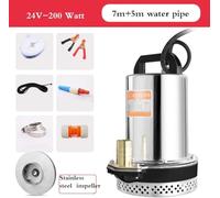 Transfert D’Eau Portable, Pompe à Eau, Pompe à Eau De Voiture électrique, 12v / 24v / 48v / 60v Pompe Submersible DC D’arrosage De Légumes Agricoles à Haute Levée, 24v