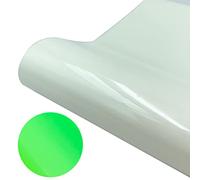 Transfert de Chaleur HTV Phosphorescent, Couleur Fluorescente Lumineuse, Adhésif de Transfert, Transfert de Chaleur Lumineux, Conception DIY pour Coton et Polyester, Tissu en (C)