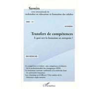 Transfert de compétences A quoi sert la formation en entreprise ? - André Terrisse - L'harmattan - broché - Revue