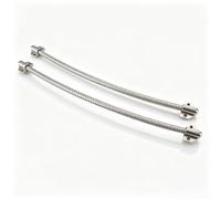 Transfert de Puissance en Boucle blindée, 2 pièces, Boucle de Porte blindée, Protecteur de câble de Porte à col de Cygne Flexible, Manchon de Montage exposé en Acier Inoxydable