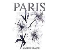 Transfert de repassage coloré avec paillette DIN A4 | Pour décorer les textiles tels que les t-shirts et les sacs avec motifs à repasser | Images de transfert | DIY textiles (Paris | Summer in France)
