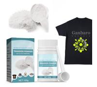Transfert DTF Blanche, Poudre DTF Blanc, Transfert Numérique Poudre Adhésive, Convient pour le Repassage de L'impression par Transfert sur T-Shirts, Jeans, Textiles en Coton et D'autres Tissus -100g