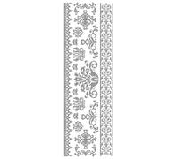 Transfert pour bougie argenté Ornements