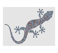 Graine créative Transfert strass thermocollant Lézard 13 x 9 cm
