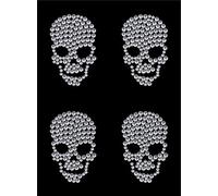Transfert Strass Thermocollant Têtes De Mort