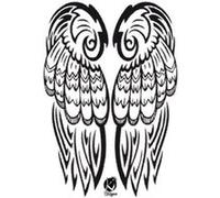 Transfert thermocollant - Ailes d'ange noires - A4 - Ki-Sign G