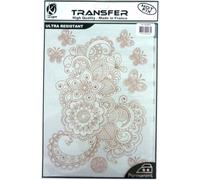 Transfert thermocollant - Arabesque cuivrée - A4 - Ki-Sign