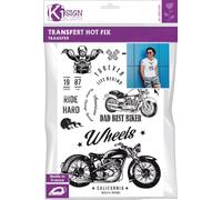 Transfert Thermocollant Biker Noir A4