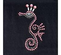 Transfert thermocollant clou et strass hippocampe rose 10,3x6cm - ki-sign Multicolore - assort. G
